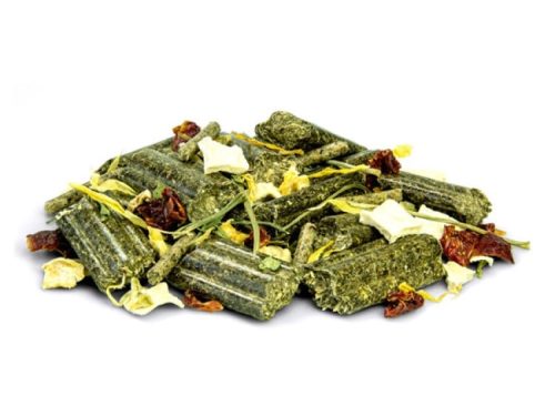 Gnaverfoder i pellets med diverse grøntsager og urter, ideelt til hamstere og andre små kæledyr. Perfekt til sund kost og aktivering af naturlige instinkter.