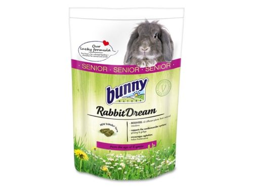 Bunny Nature RabbitDream foder til senior kaniner, beriget med 22 forskellige planter fra naturlige enge, der støtter hjerte-kar-systemet og fremmer en sund fordøjelse. Velegnet til kaniner fra 6 år og op.